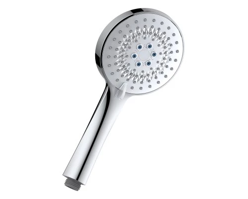 Лейка душевая круглая 3-функциональная Ø111х242мм, хром, блистер, LM, LM8127C