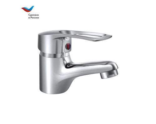 ПРОРАБ Смеситель для умывальника с литым изливом (б/з подвод.), одноручный, СЛАВЕН, Ц10