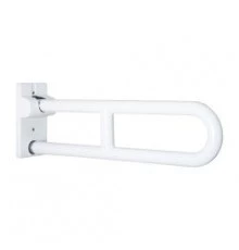 Поручень полукруглый для людей с огр. Возможностями 600 мм Белый с нейлоновым покрытием