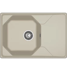 GRANFEST Мойка композит UNIQUE, GF-U-740L, чаш+кр 740*500, топаз