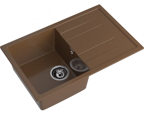 GRANFEST Мойка композит QUADRO GF-Q--780L  чаша с крылом 780*500 мм  терракот арт.GF-