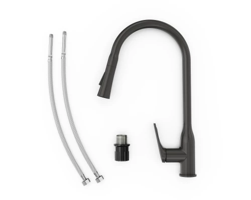 Смеситель для кухни TOKITO MITSUISHI вороненая сталь (TOK-MIT-1013GM)