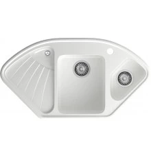 GRANFEST Мойка композит CORNER  GF-C--1040E угловая 1039*560мм   иней арт.GF-