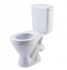 ДЕТСКИЙ Унитаз-компакт косой вып. с арматурой "Уклад", сиденье полипропилен, белый. ROSA