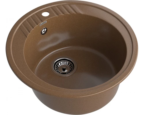 GRANFEST Мойка композит RONDO GF-R--520   D=520 мм   терракот  арт.GF-