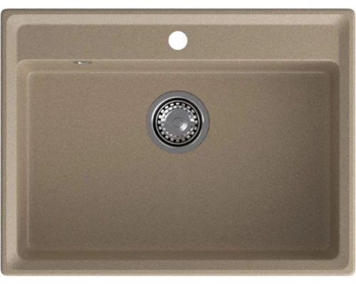 GRANFEST Мойка композит LEVEL, GF-LV-660 , чаша 660*500, песочный