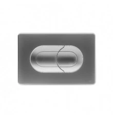 640086 Панель пневм. двойная SALINA, пластик, хром матовый, OLI