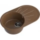 GRANFEST Мойка композит RONDO GF-R--750L  чаша с крылом 750*460мм   терракот арт.GF-