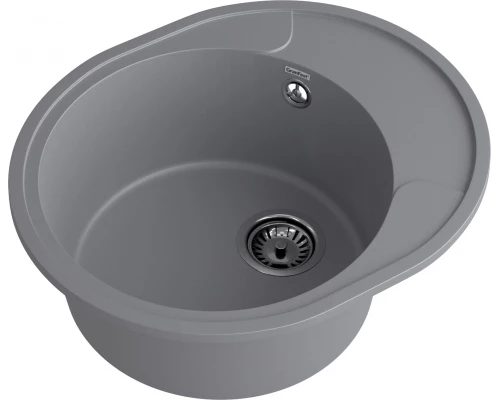 GRANFEST Мойка URBAN 857L  1-чаша+крыло 570*480мм темно-серый арт.GF-UR-