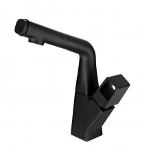 Soul Смеситель для кухни, пов.вытяжной излив 196мм, р/ОД, черный, LM, LM6008BL