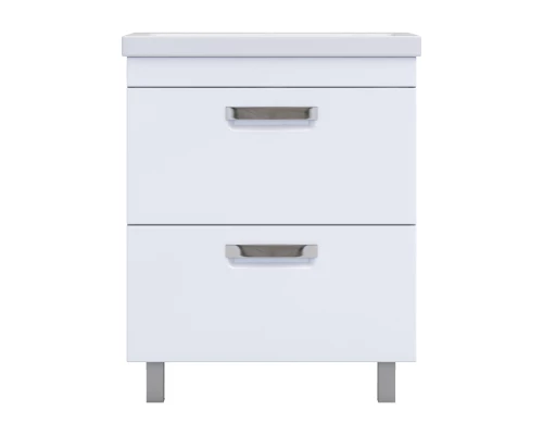 Тумба под раковину VIGO Plaza 2-70 напольная белый (tn.PLA.FOS.70.2Y)