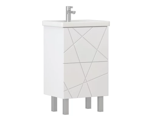 Тумба под раковину VIGO Geometry 2-50 напольная белый (tn.bsf.GEO.FOS.50.2Y)