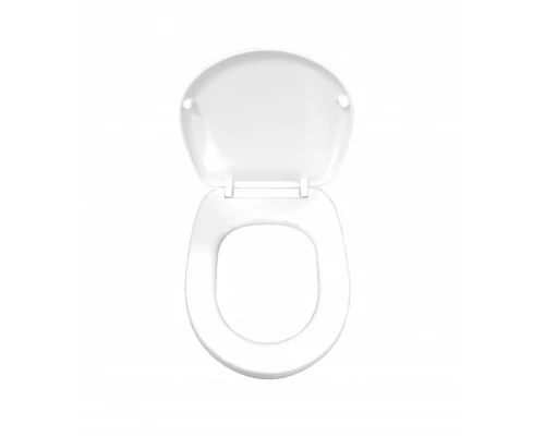 ERA Сиденье с крышкой дюропласт, антибак., с хром. металл. петлями, с механизмом Slowclose. JIKA