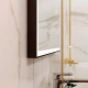 Зеркало Solid Black Led 1000x800, реверсивное крепление