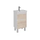 Тумба Lemark COMBI 50 см под 1 раковину, подвесная/напольная, 2 ящика, цвет фасада: Дуб кантри, цвет