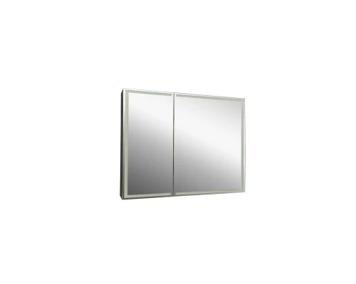 Зеркало-шкаф Mirror Box black Led 1000х800