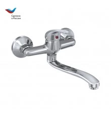 ПРОРАБ Смеситель настенный для мойки, с нижним изливом одноручный, СЛАВЕН, П24