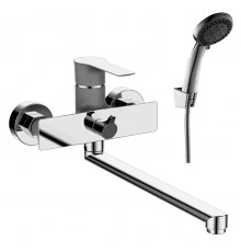 RS35 Смеситель для ванны, круг.пов.излив 350мм, р/ОД, хром/перламутр, ROS, RS35-32PC