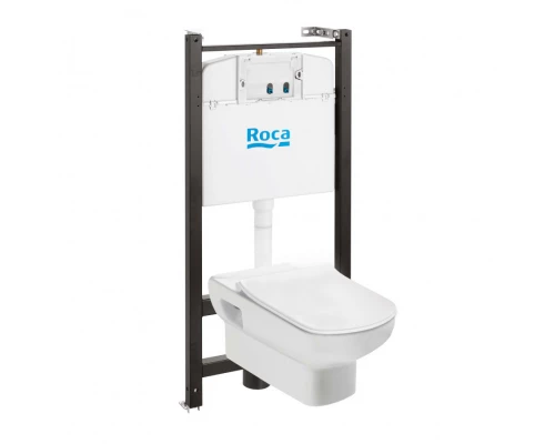 DAMA SENSO Комплект 3 в 1 (инсталляция+подв. унитаз+slim сиденье), ROCA