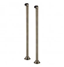 Комплект колонн 2 шт. для установки смесителя на пол ванны, бронза. LEMARK
