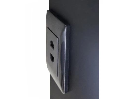 Зеркало-шкаф Torneo Black LED d 700 с подсветкой