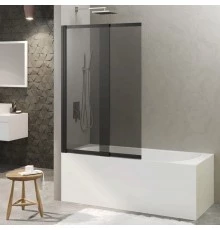 Душевая шторка RIVER S Slider Black 980 тонированное стекло, BERGES