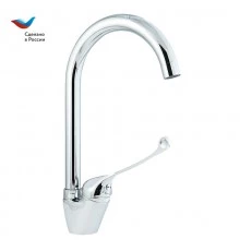 ХИРУРГ Смеситель для мойки с высоким изливом, локтевой, одноручный, СЛАВЕН, Х22