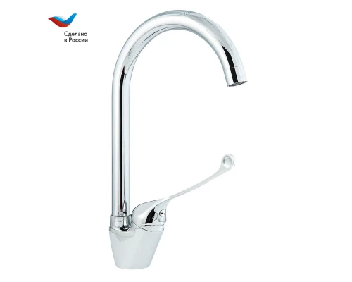 ХИРУРГ Смеситель для мойки с высоким изливом, локтевой, одноручный, СЛАВЕН, Х22