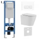Комплект 3в1 IBERICA BLANCA инсталляция SILENCIO MINI, унитаз BURGOS ALTO белый, кнопка смыва ESTI-R белый глянцевый (IB.001M.BRA.231.211)