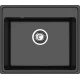 GRANFEST Мойка композит VERTEX, GF-V-580, чаша 580*500, черный