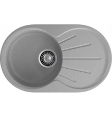 GRANFEST Мойка композит RONDO GF-R--750L  чаша с крылом 750*460мм   серый арт.GF-