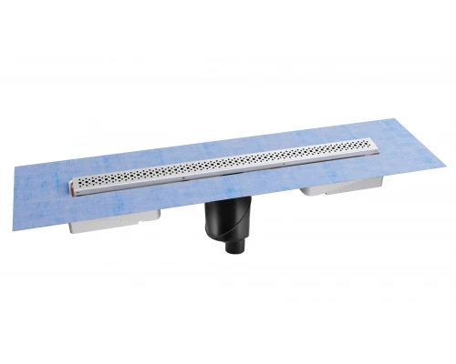 Желоб водосток C1 BRISE 300, матовый хром, S-сифон D50/105 H50 вертикальный, BERGES