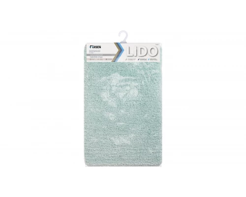 Коврик для ванной Fixsen Lido 1-ый FX-3002T, бирюзовый, 50х80см