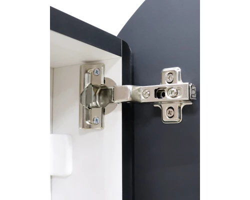 Зеркало-шкаф Torneo Black LED d 600 с подсветкой