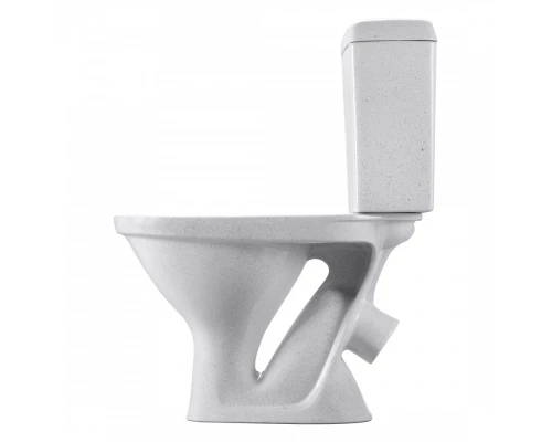 Унитаз-компакт "ФОРВАРД" косой вып.,с 1-реж.арм., сид. п/п Уклад,крап на белом, SANTERI