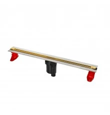 Желоб водосток SUPER Slim 800, золото глянец, S-сифон D50/105 H50 вертикальный, BERGES