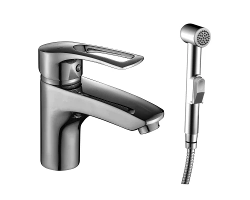 T40 Смеситель для раковины и биде, монолит.излив 158мм(к/40), р/ОД, хром, ROS, T40-15