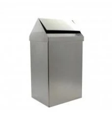 Контейнер из нерж. Стали прямоугольное 40 л. с крышкой