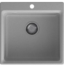 GRANFEST Мойка композит LEVEL, GF-LV-510, чаша 510*500, серый