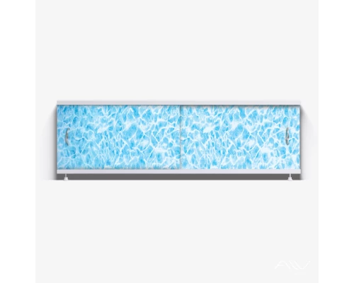 КЛАССИК Экран для ванны 150 см, полистирол,(синий мрамор-013), ALAVANN