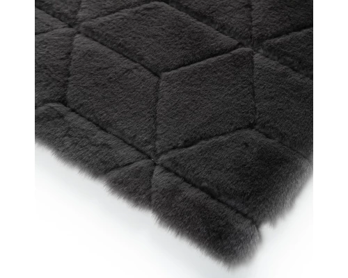 Коврик для ванной 1-ый Fixsen DIAMONT, FX-9050V, графит, 70х120 см