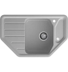 GRANFEST Мойка композит CORNER  GF-C--800E угловая 800*500мм  серый  арт.GF-