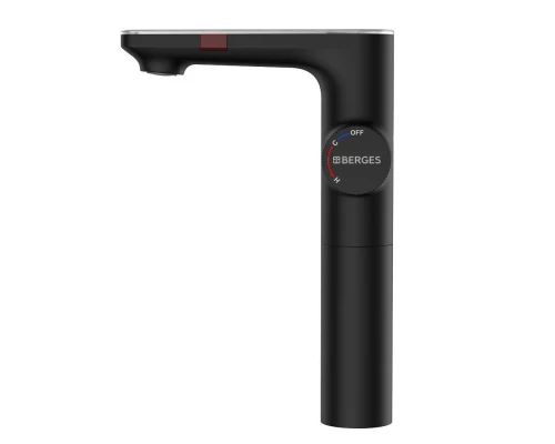 Смеситель для раковины MORANS сенсорный высокий, черный матовый, BERGES