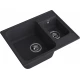 GranFest QUARZ (ECO-09) Мойка 1.5-чаш. 620*480 (черный)