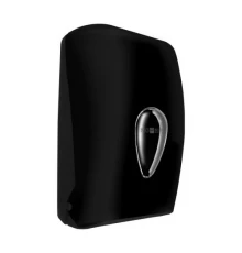 Диспенсер для листовой туалетной бумаги из ABS пластика черный