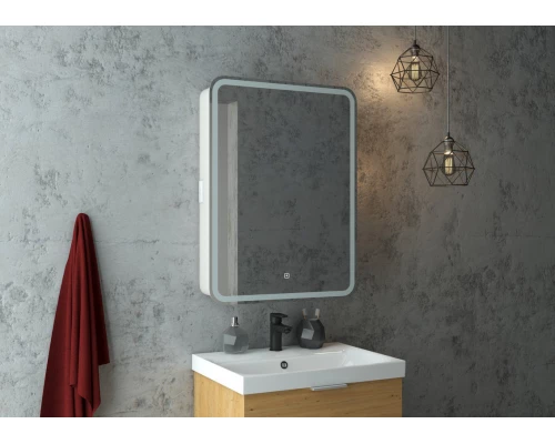Зеркало-шкаф Elliott LED 550х800 правый с розеткой