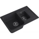 GranFest QUARZ (ECO-21К) Мойка 1.5-чаш+кр. 740*480 (черный)