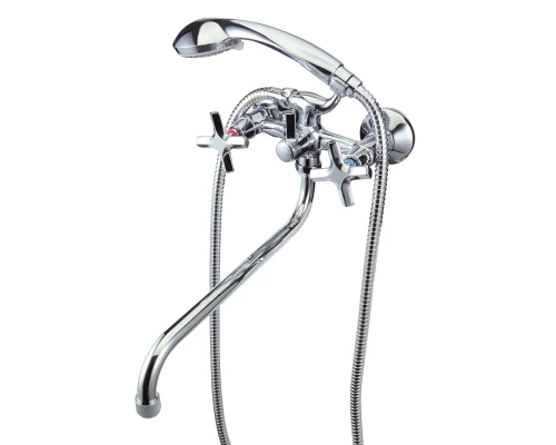 Promotion Смеситель для ванны, круг.пов.излив 310мм держ.на теле лейка, р/ДВ, хром, LM, LM6051C