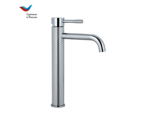 ГОРОД Смеситель для умывальника с высоким корпусом, хром,одноручный, СЛАВЕН, Д13