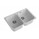 GranFest QUARZ (ECO-15) Мойка 2 чаши 740*480 (серый)